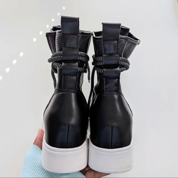 Steve Madden Perforated High Top Booties - Picture 3 of 6